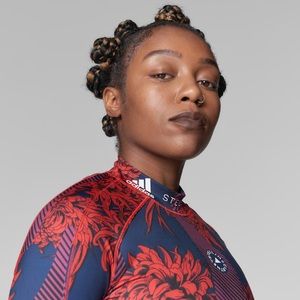 Adidas True Purpose Red and Navy Long Sleeve XS